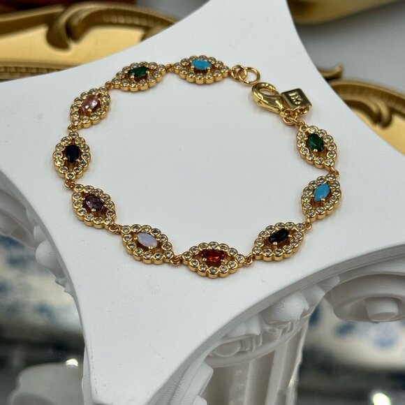 🆕 CRYSTAL HAZE 🧿 NWT Rainbow Evil Eye Bracelet - Picture 10 of 16